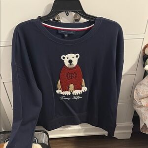 Tommy Hilfiger Blue Boxy Long Sleeve Sweatshirt